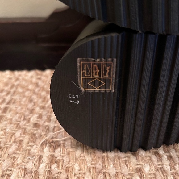 Free People Chelsea Platform Black Women's Size 37 Sandal Y2K Goth Alt Festive - Picture 7 of 7